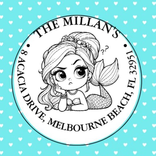 マーメイドプールパーティーテーマ セルフインキングスタンプ