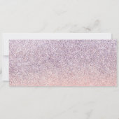 マーメイドプールフェイクグリッター誕生日チケットパーティー 招待状 (裏面)