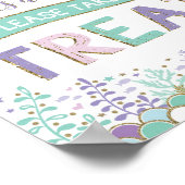 マーメイドベビーは海の装飾の下の甘いサインである ポスター (角)