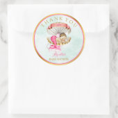 マーメイドベビークラムシェルティアラパール金ゴールドピンク ラウンドシール (バッグ)