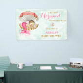 マーメイドベビークラムシェルティアラパール金ゴールドピンク 横断幕 (トレードショー)