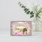 マーメイドベビーシャワーおむつラッフルチケット エンクロージャーカード (スタンド正面)