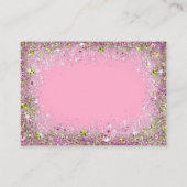 マーメイドベビーシャワーおむつラッフルチケット エンクロージャーカード (裏面)