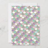 マーメイドベビーシャワーアンダーザシー招待状ビーチ 招待状 (裏面)