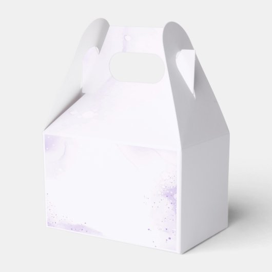 マーメイドベビーシャワーパーティー甘い小さなマーメイド フェイバーボックス (裏面サイド)