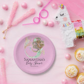 マーメイドベビーシャワーピンク航海の紙プレート ペーパープレート (パーティー)