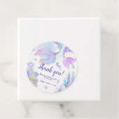 マーメイドベビーシャワーラウンドメッセージカード フェイバータグ (インサイチュ)