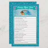 マーメイドベビーシャワー子供部屋ライムゲーム#136 (正面/裏面)