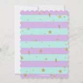 マーメイドベビーシャワー招待状カードガール 招待状 (裏面)