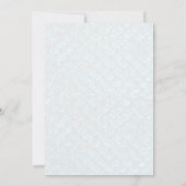 マーメイドベビーシャワー招待状バラ金ゴールド&金ゴールド 招待状 (裏面)