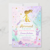 マーメイドベビーシャワー招待状リトルマーメイドベビー 招待状 (正面)