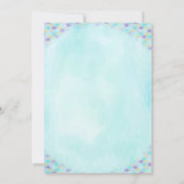 マーメイドベビーシャワー招待状散水 招待状 (裏面)