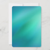 マーメイドベビーシャワー招待状、ガールベビーシャワー 招待状 (裏面)