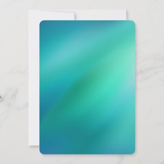 マーメイドベビーシャワー招待状、ガールベビーシャワー 招待状 (裏面)