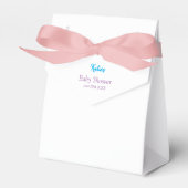 マーメイドベビーシャワー招待状 フェイバーボックス (正面サイド)