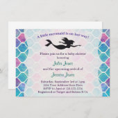 マーメイドベビーシャワー招待状 招待状 (正面/裏面)