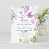 マーメイドベビーシャワー招待状 招待状 (スタンド正面)