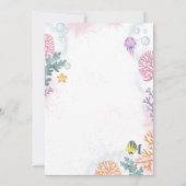 マーメイドベビーシャワー招待状 招待状 (裏面)