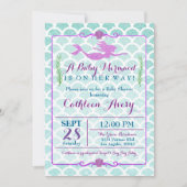 マーメイドベビーシャワー招待状 招待状 (正面)