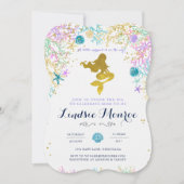 マーメイドベビーシャワー招待状 招待状 (正面)