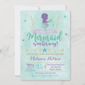 マーメイドベビーシャワー招待状 招待状 (正面)