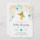 マーメイドベビーシャワー招待状 招待状 (正面)