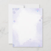 マーメイドベビートリビアゲーム赤ちゃんシャワーゲームカード 招待状 (裏面)