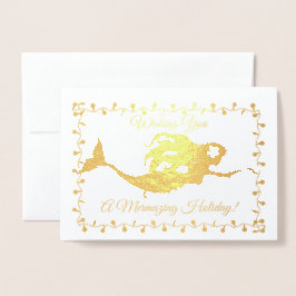 マーメイドホリデーカード 箔カード