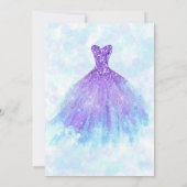 マーメイドボヘミアンブライデスメイドドレスブライダルシャワー 招待状 (裏面)