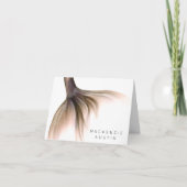 マーメイドポッシュテール |ダスティテラコッタピーチカスタム サンキューカード (正面)