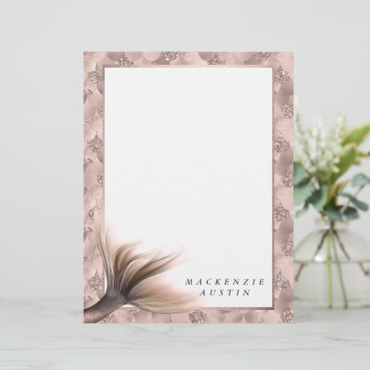 マーメイドポッシュテール |ダスティテラコッタピーチ紙 (スタンド正面)