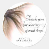 マーメイドポッシュテール | Dusty Terracottaありがとうございます ラウンドシール (正面)