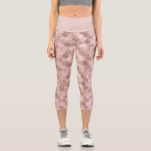 マーメイドポーズスケール |ダスティテラコッタピーチシェン カプリレギンス (正面)