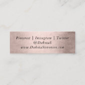 マーメイドポーズスケール |ダスティテラコッタピーチシェン スキニー名刺 (裏面)