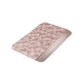 マーメイドポーズスケール |ダスティテラコッタピーチシェン バスマット (アングル)