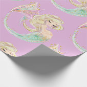 マーメイドマザーへピンクラップ紙 ラッピングペーパー (角)
