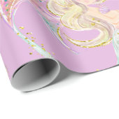 マーメイドマザーへピンクラップ紙 ラッピングペーパー (ロールコーナー)