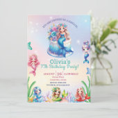 マーメイドマジカル7thバースデーパーティーガール 招待状 (スタンド正面)