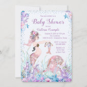 マーメイドママベビーシャワー招待状 招待状 (正面)