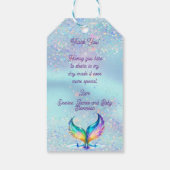 マーメイドママ妊娠赤ちゃんシャワー ギフトタグ (裏面)
