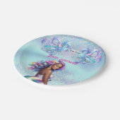 マーメイドママ妊娠赤ちゃんシャワー ペーパープレート (アングル)