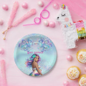 マーメイドママ妊娠赤ちゃんシャワー ペーパープレート (パーティー)