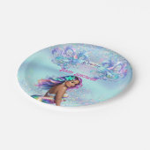 マーメイドママ妊娠赤ちゃんシャワー ペーパープレート (アングル)