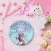 マーメイドママ妊娠赤ちゃんシャワー ペーパープレート (パーティー)