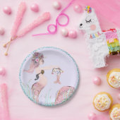 マーメイドママ赤ちゃんシャワー紙プレート ペーパープレート (パーティー)