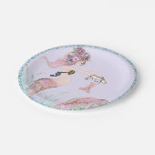 マーメイドママ赤ちゃんシャワー紙プレート ペーパープレート (アングル)