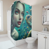 『マーメイドマリーナTurtle Odyssey』 シャワーカーテン (インサイチュ)