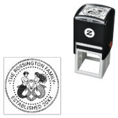 マーメイドマーマンスウィートアーツファミリー名日付Estd N セルフインキングスタンプ (インサイチュ)