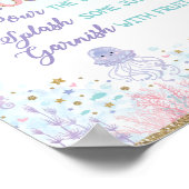 マーメイドミモザバーの看板 海の中 ポスター (角)