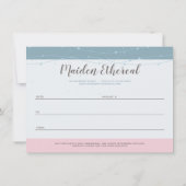 マーメイドムーンスターズ神秘的なギフト証明書カード 招待状 (裏面)